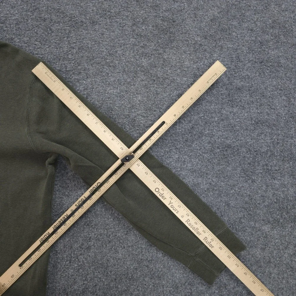 Vintage Polo Ralph Lauren Sweatshirt Mens Large Green 1/4 Zip Mock Neck Pullover